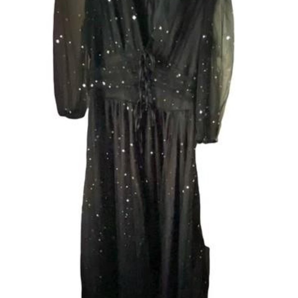 Miss Black Casual Maxi Dress